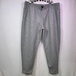 Members Mark Mens Active Jogger Pants XXL Grey Double Knit Stretch Sweatpants
